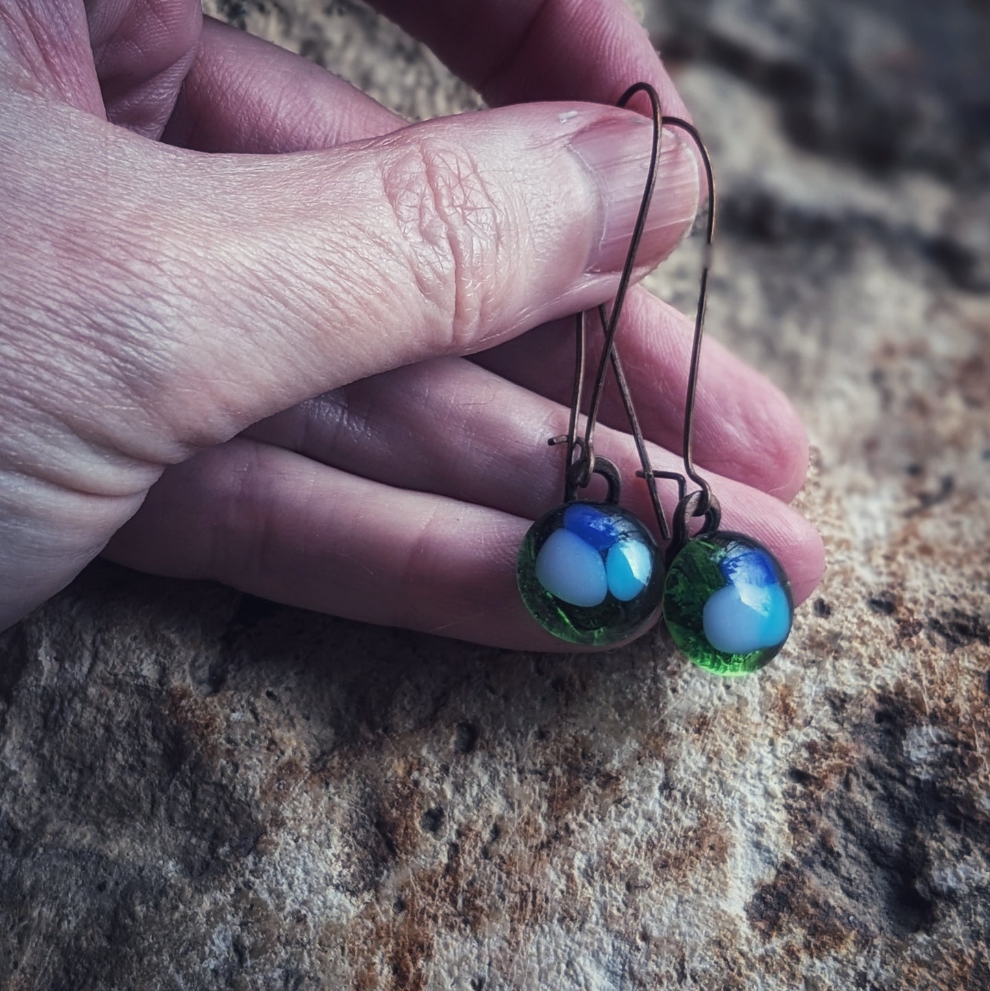 Creative Days - Green and Blue Earrings