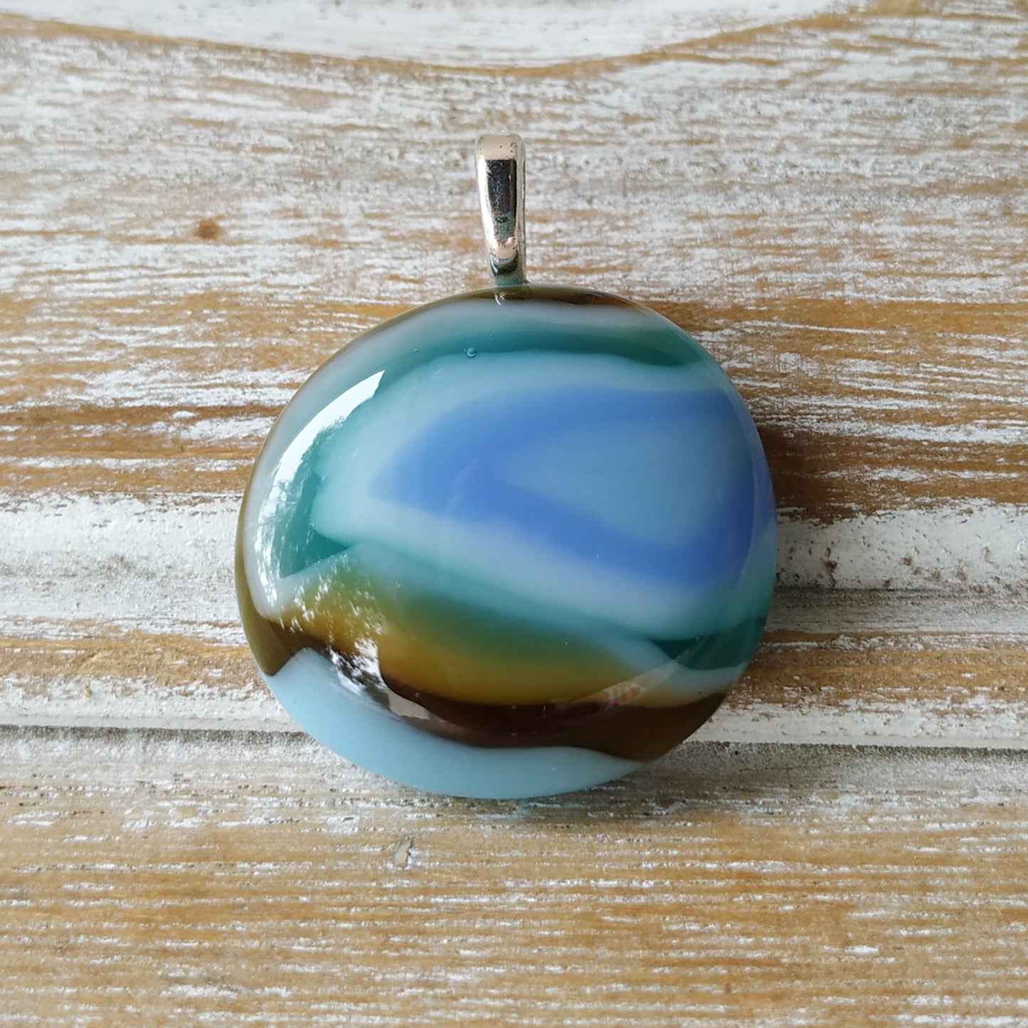 Dreaming Fused Glass Pendant