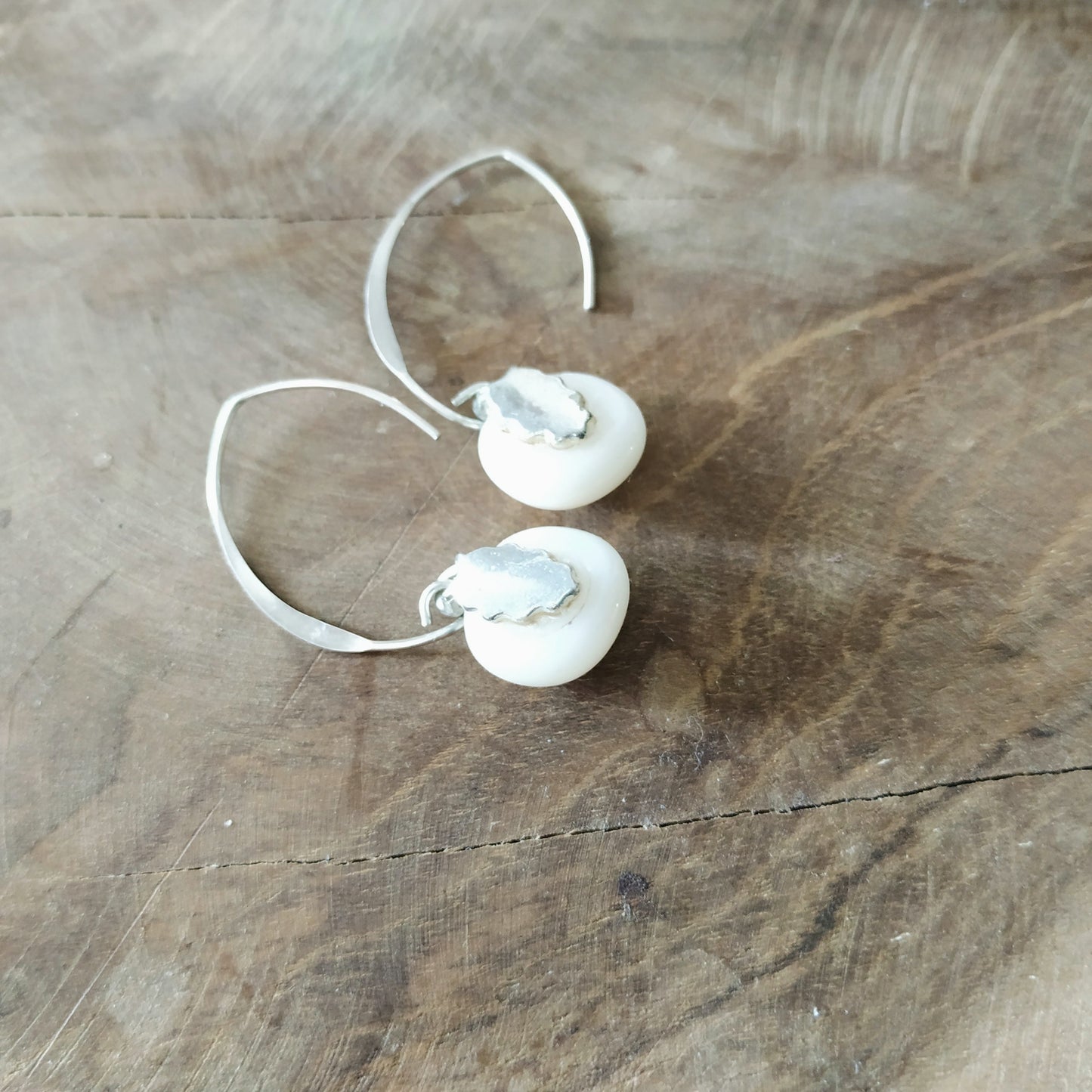 925 Silver and Fused Glass Earrings